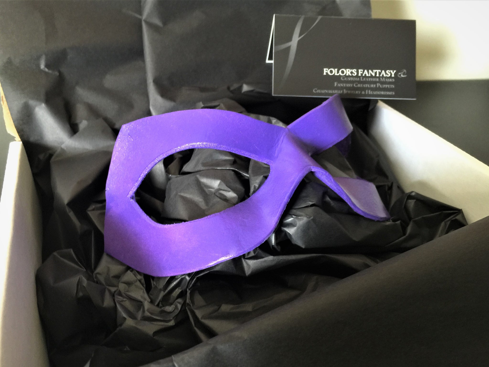 – Leather The Fantasy Villian Cosplay Folors Folor\'s Riddler - Fantasy Mask, Purple |