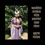FANTASY HORNS * NATURE DEITY HEADPIECE * WINTER NYMPH FOREST SPIRIT / Matte Winter-White