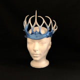 ICE WITCH * SNOW QUEEN CROWN-OF-THORNS / Let-it-Go Glossy Blue & White