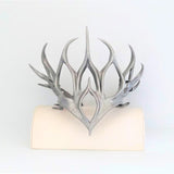 SILVER FAIRY PRINCESS HEADPIECE CROWN-OF-THORNS * PROM QUEEN * RENFAIRE BRIDAL CIRCLET / Royal Silver