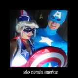 FEMALE CAPTAIN AMERICA * MRS. CAPTAIN AMERICA * MISS LIBERTY BELLE / Get in Red, White or Blue!